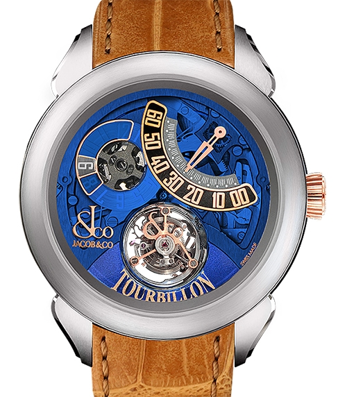 Review Jacob & Co Replica PALATIAL FLYING TOURBILLON RANGE JUMPING HOURS PT520.24.NS.QB.A watch